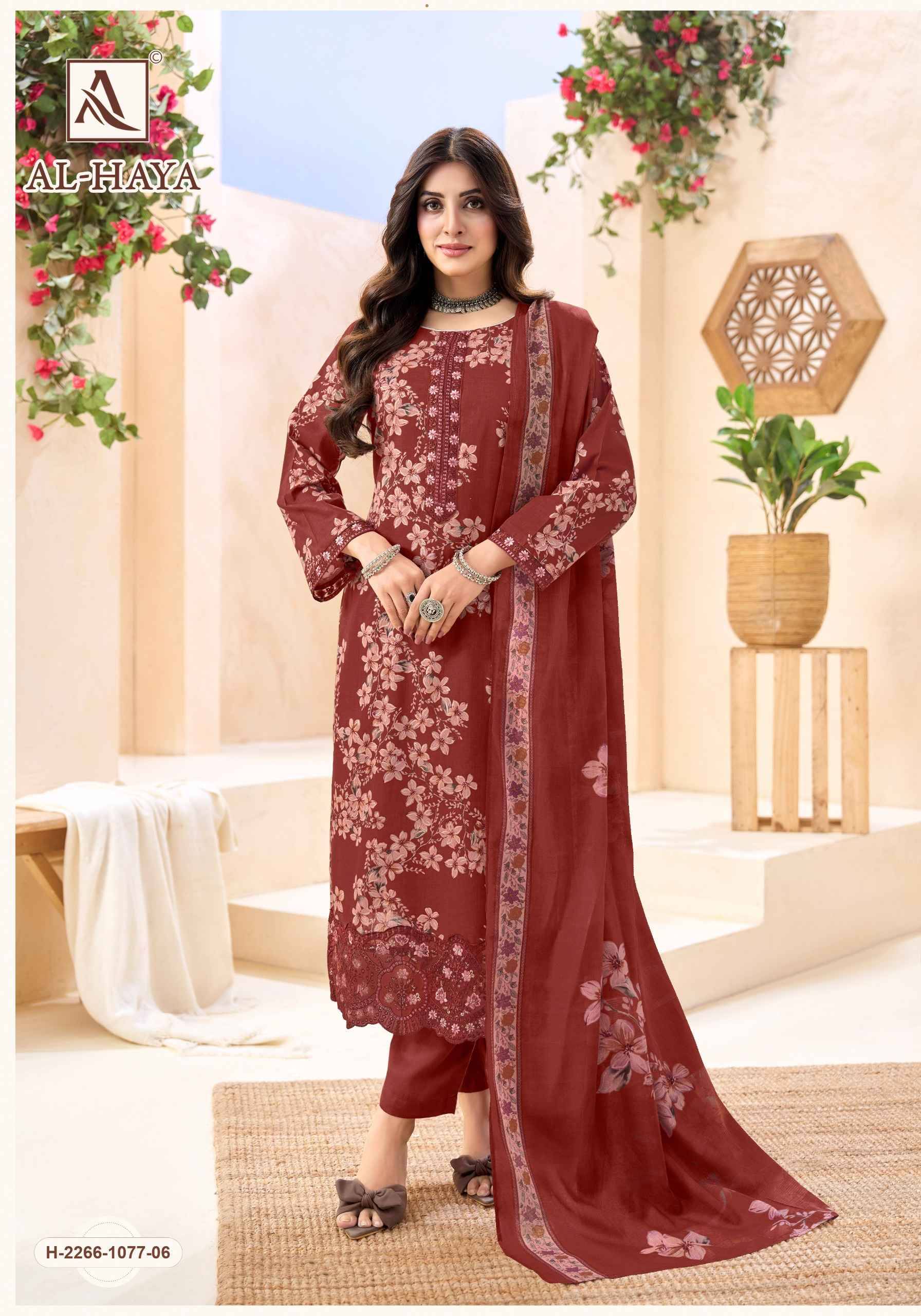 AL-HAYA 1077 Series By Alok 01 to 06 Series Beautiful Stylish Festive Suits Fancy Colorful Casual Wear & Ethnic Wear & Ready To Wear Heavy Cotton Print Dresses At Wholesale Price
